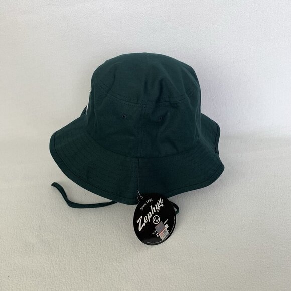 Zephyr Michigan State Spartans NCAA Green Bucket Hat w/ Chin Strap Size L/XL New - Picture 4 of 11
